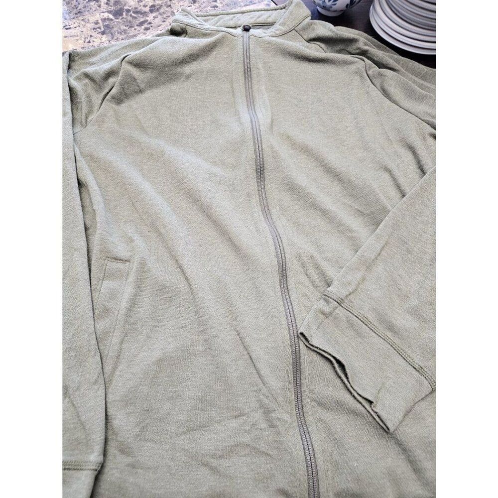Prana Breathe Green Full Zip Lightweight Athletic Jacket Men's Size XL